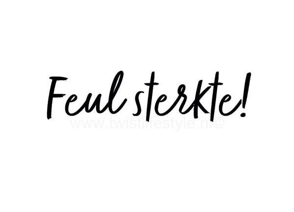 Postkaart - Feul sterkte! - Bildts - by Twist Lifestyle