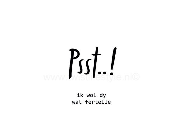 Postkaart - Psst! - Frysk - by Twist Lifestyle