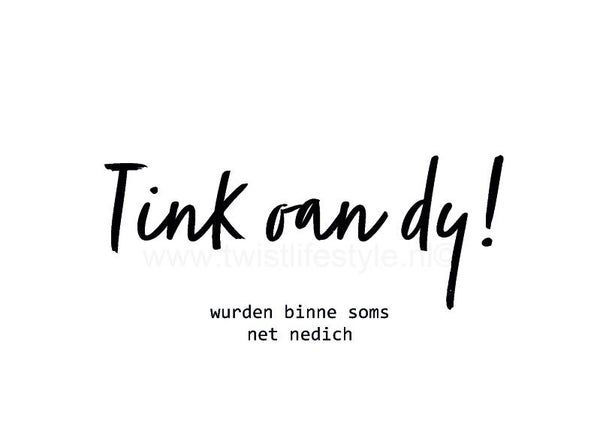Postkaart - Tink oan dy! - Frysk - by Twist Lifestyle