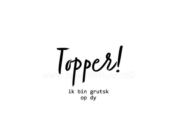 Postkaart - Topper! - Frysk - by Twist Lifestyle