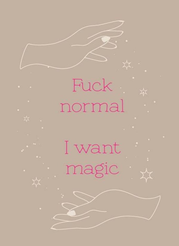 Postkaart - I want magic