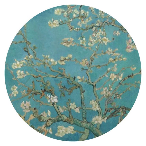 Muurcirkel - Bloesem van Gogh - 30 cm