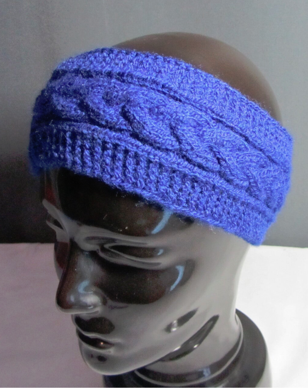 Stirnband Dunkelblau