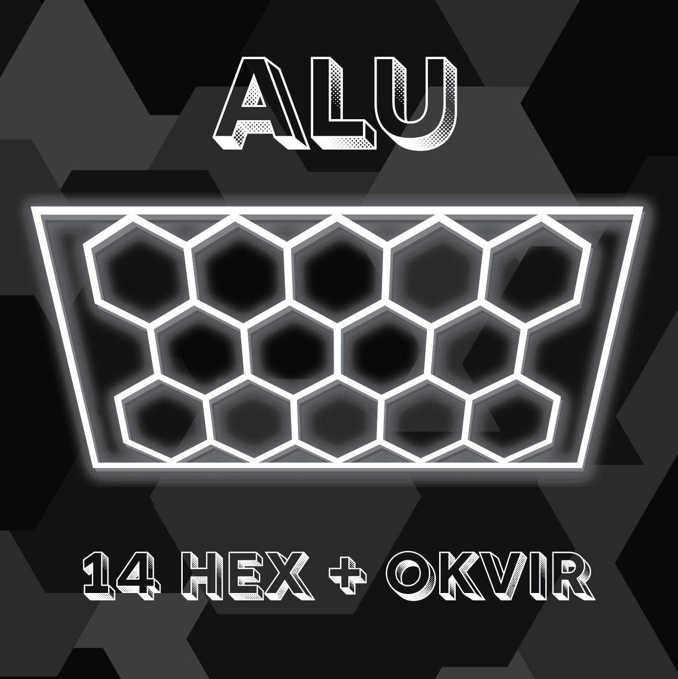 ALU LED Hexagon Luč 14 HEX – Profesionalna Osvetlitev