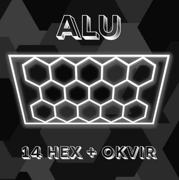 ALU LED Hexagon Luč 14 HEX – Profesionalna Osvetlitev