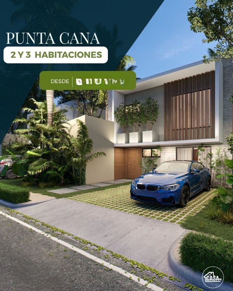 VILLA READY FOR DELIVERY IN PUNTA CANA 2 AND 3 BEDROOMS, POOL, in the sea of ​​caraibi