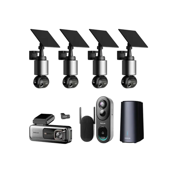 Home   &   Drive   Security   Bundle:   W510   (4-Cam   Kit)   +   G980H   +   R811S