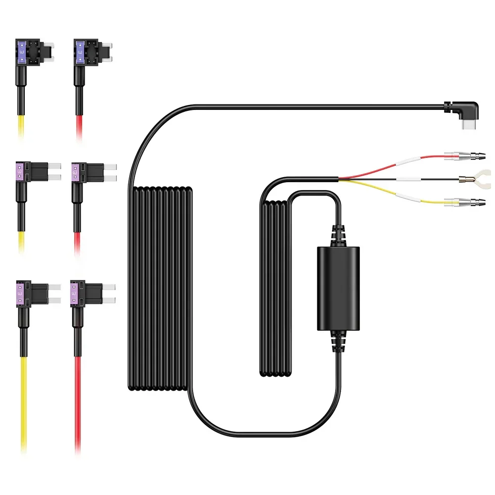 Type   C   Hardwire   Kit   with   Fuse   Tap   for   G980H   Series   Dash   Cams