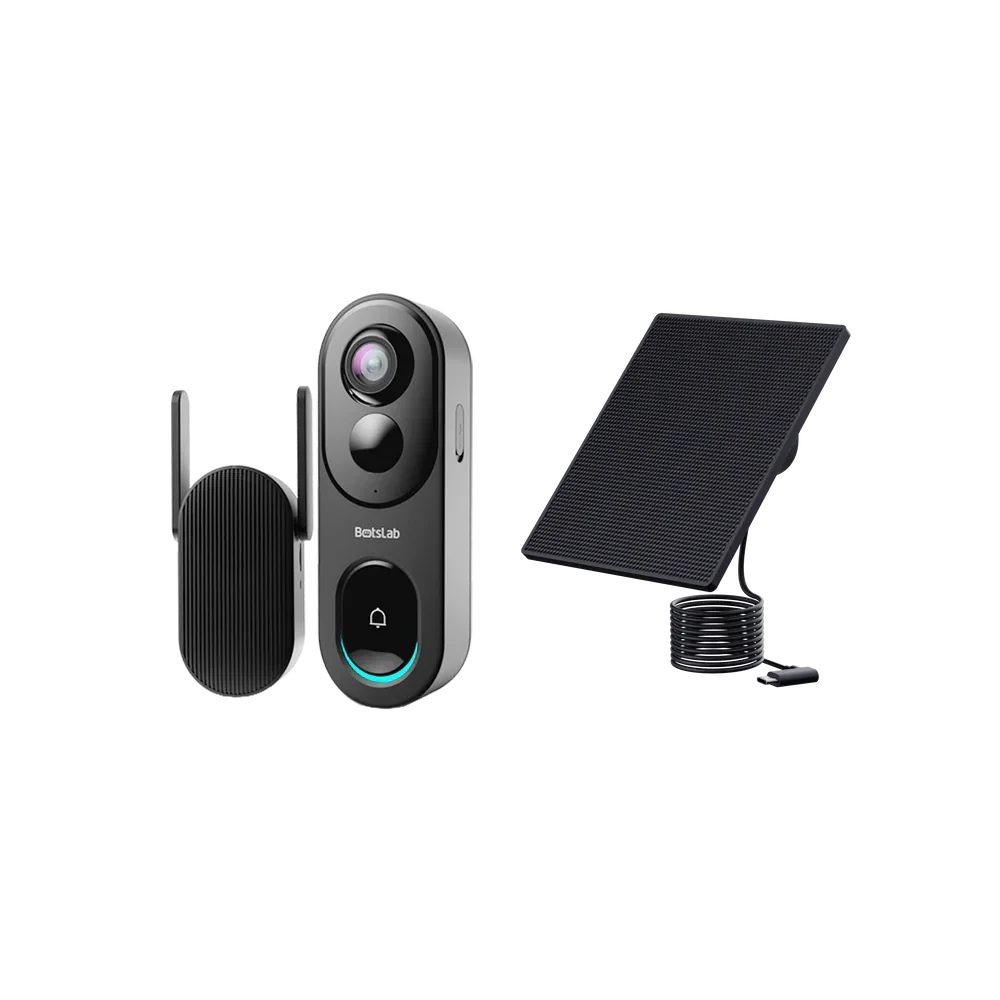 R810   Video   Doorbell+Solar   Panel   Charger