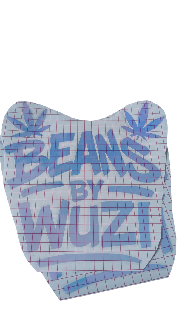 12 INCH WINDOW DECAL "BEANS BY WUZI"