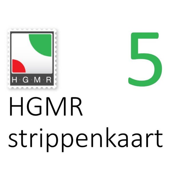HGMR-strippenkaart: 5 uur (€50,- voordeel)