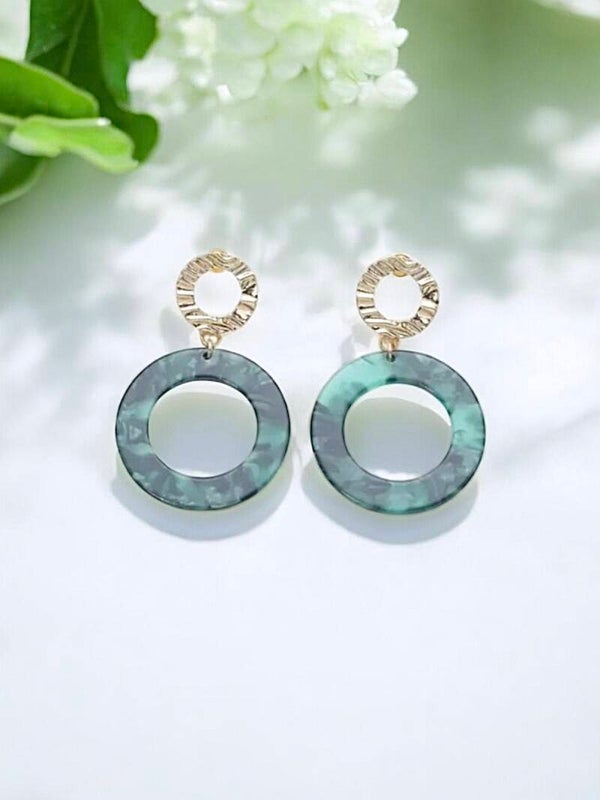 Edle Ohrstecker vergoldet grün Art.