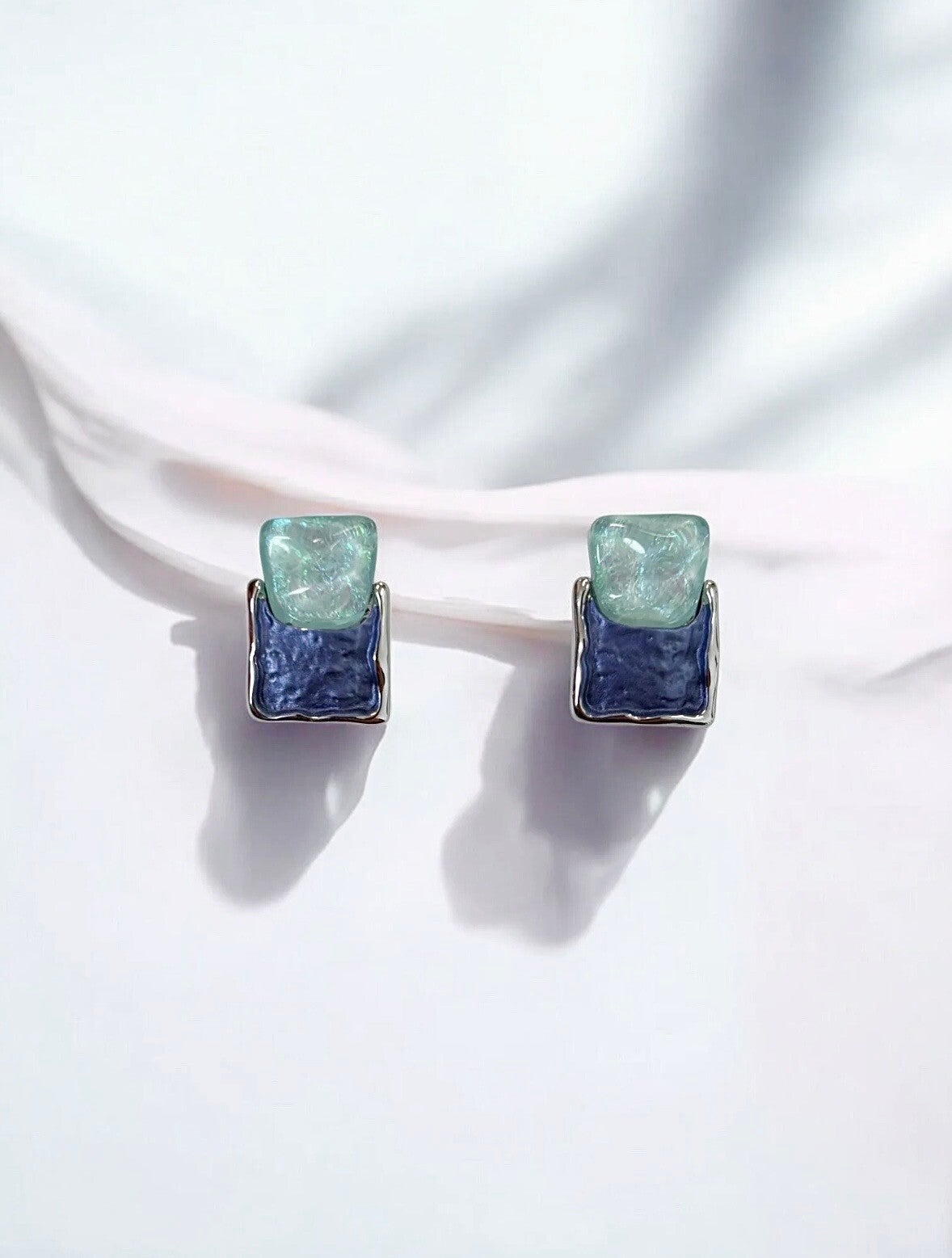 Ohrstecker - türkis/blau