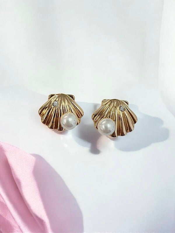 Ohrstecker - Muschel