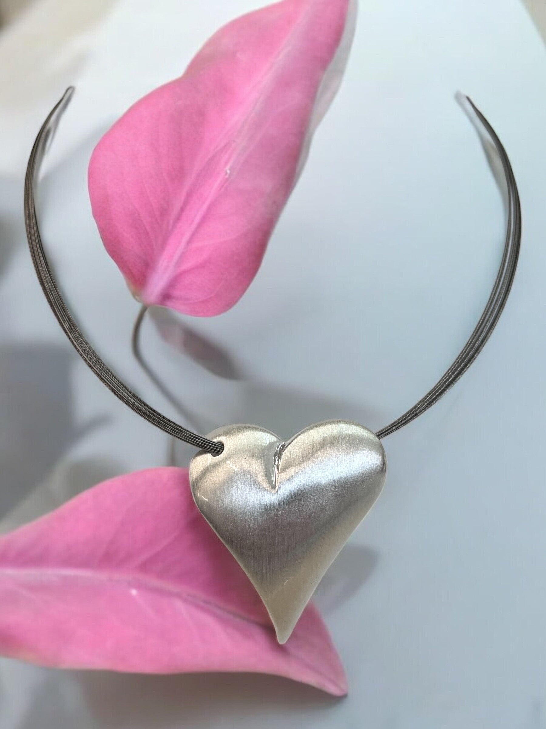 Herz Collier matt Art. 358