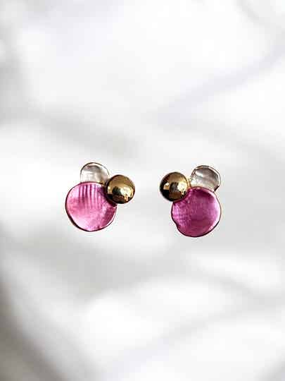 Ohrring Rosa/Gold Art. 308