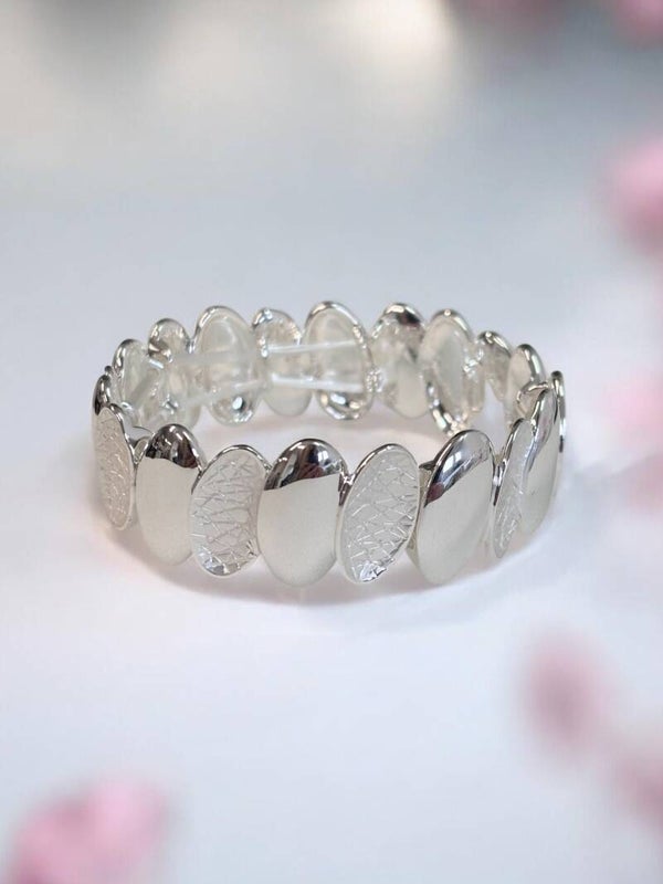 Armband weiss/silber