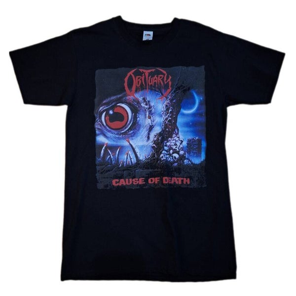 CAMISETA OBITUARY CAUSE OF DEATH