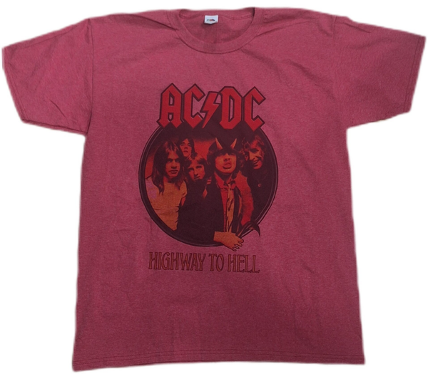 CAMISETA AC/DC HIGHWAY TO HELL ROJO