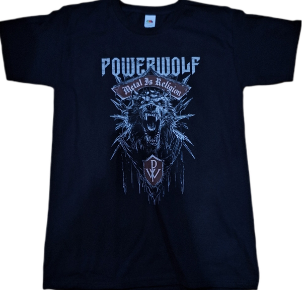 CAMISETA POWERWOLF METAL IS RELIGION