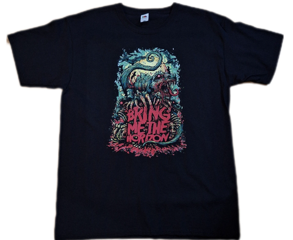 CAMISETA BRING ME THE HORIZON LOGO ROJO