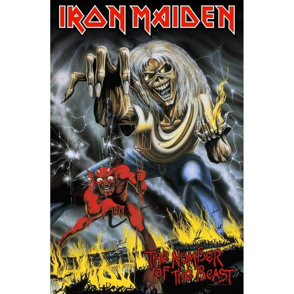 BANDERA IRON MAIDEN THE NUMBER OF THE BEAST