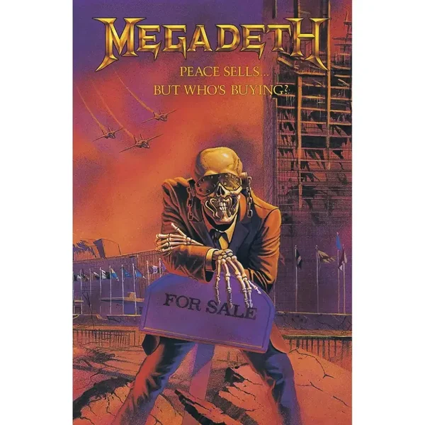 BANDERA MEGADETH PEACE SELLS..