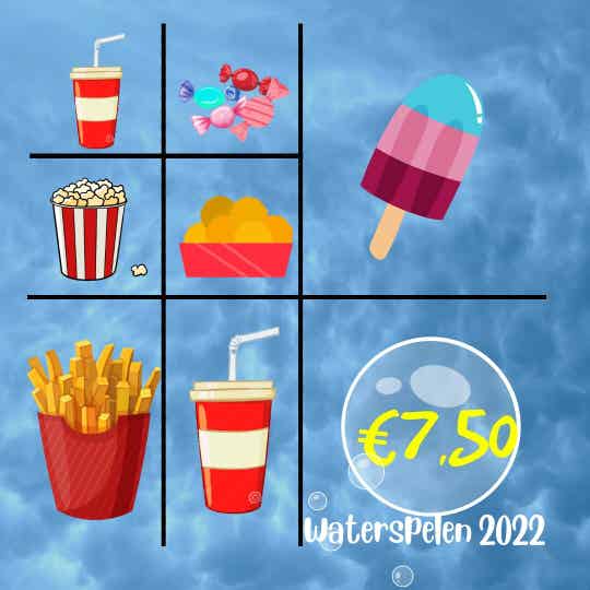 Waterspelenkaart 7,50 euro