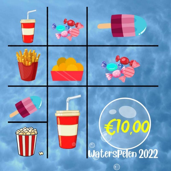 Waterspelenkaart 10 euro
