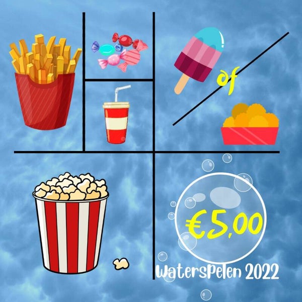 Waterspelenkaart 5 euro