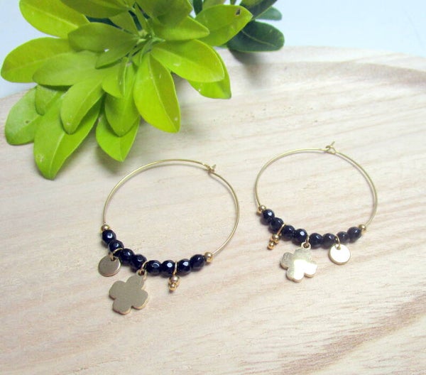 BOUCLE D'OREILLES ACIER INOXYDABLE