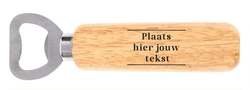 Houten fles opener
