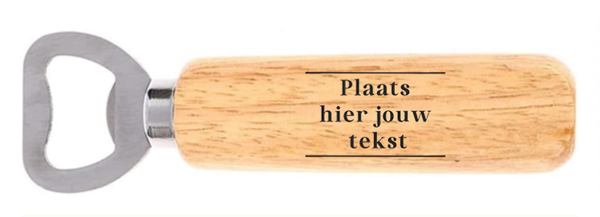 Houten fles opener