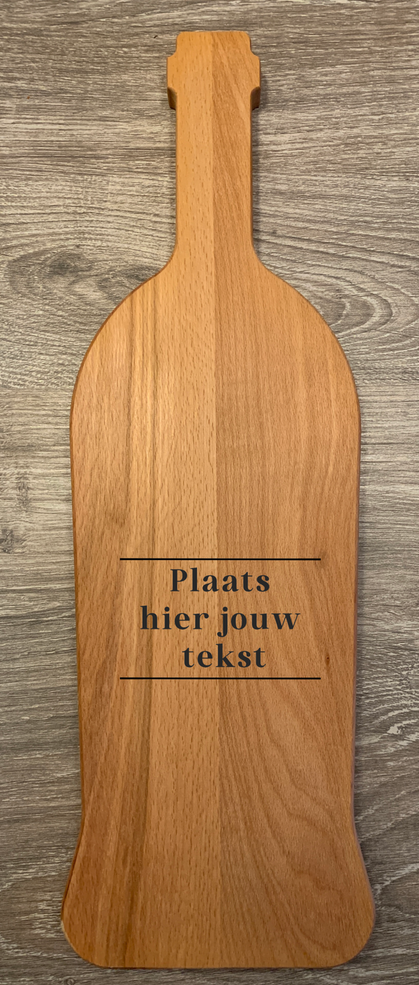 Gepersonaliseerde Borrelplank flesvorm