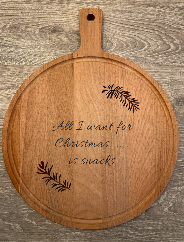 Ronde Kerst Borrelplank