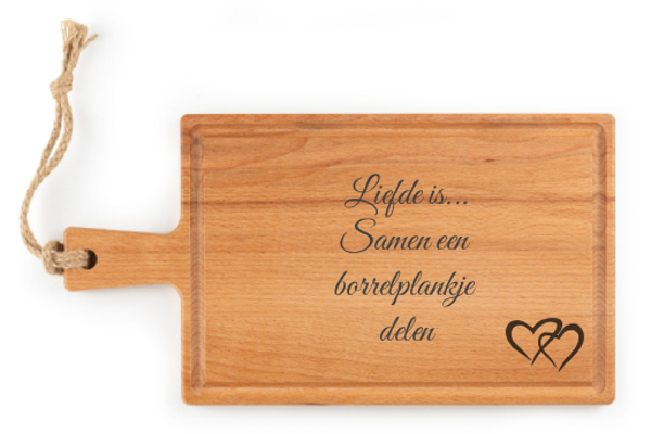 Liefde is......Premium Borrelplank