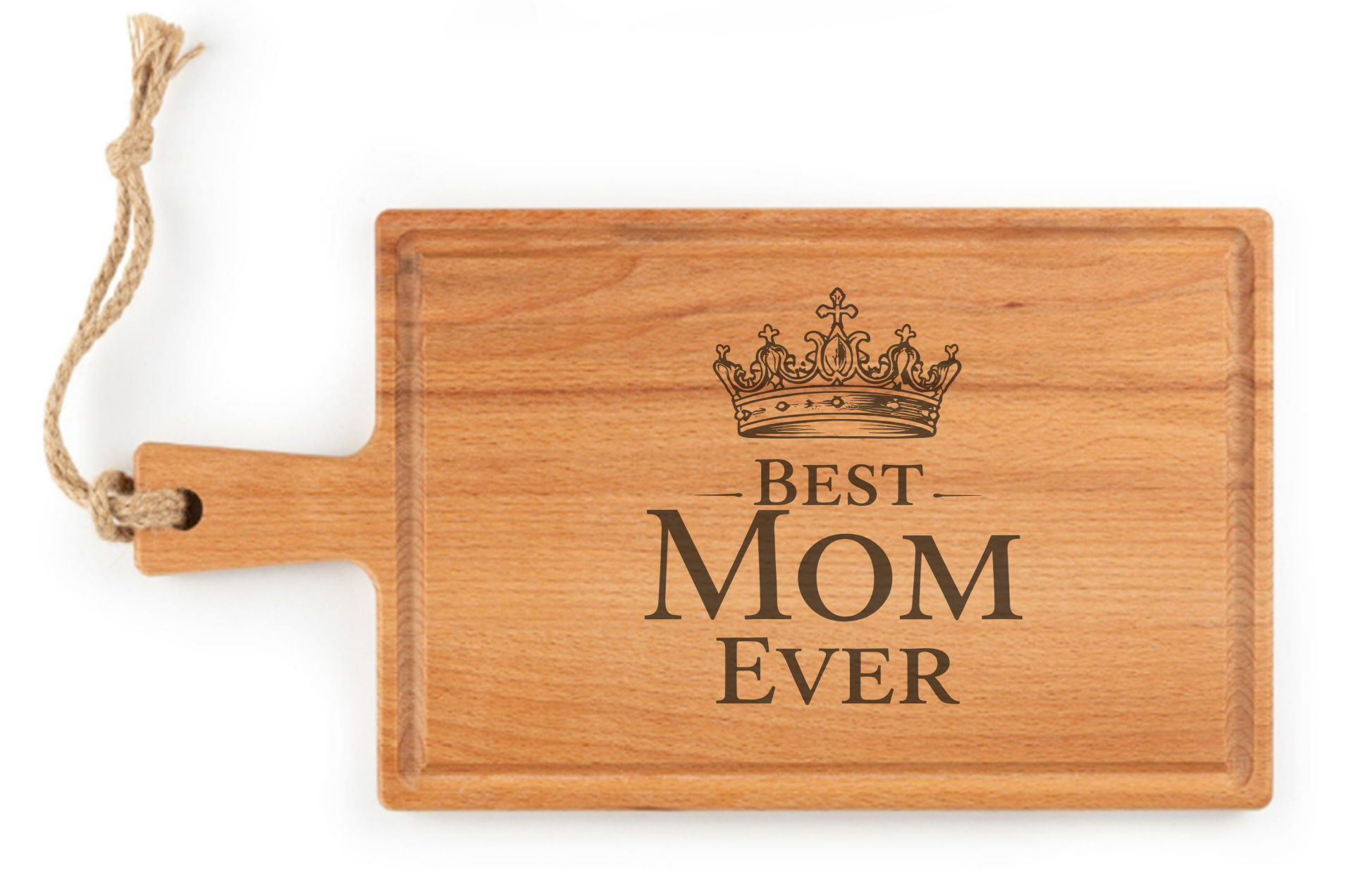 Borrelplank Best Mom Ever 38x20cm