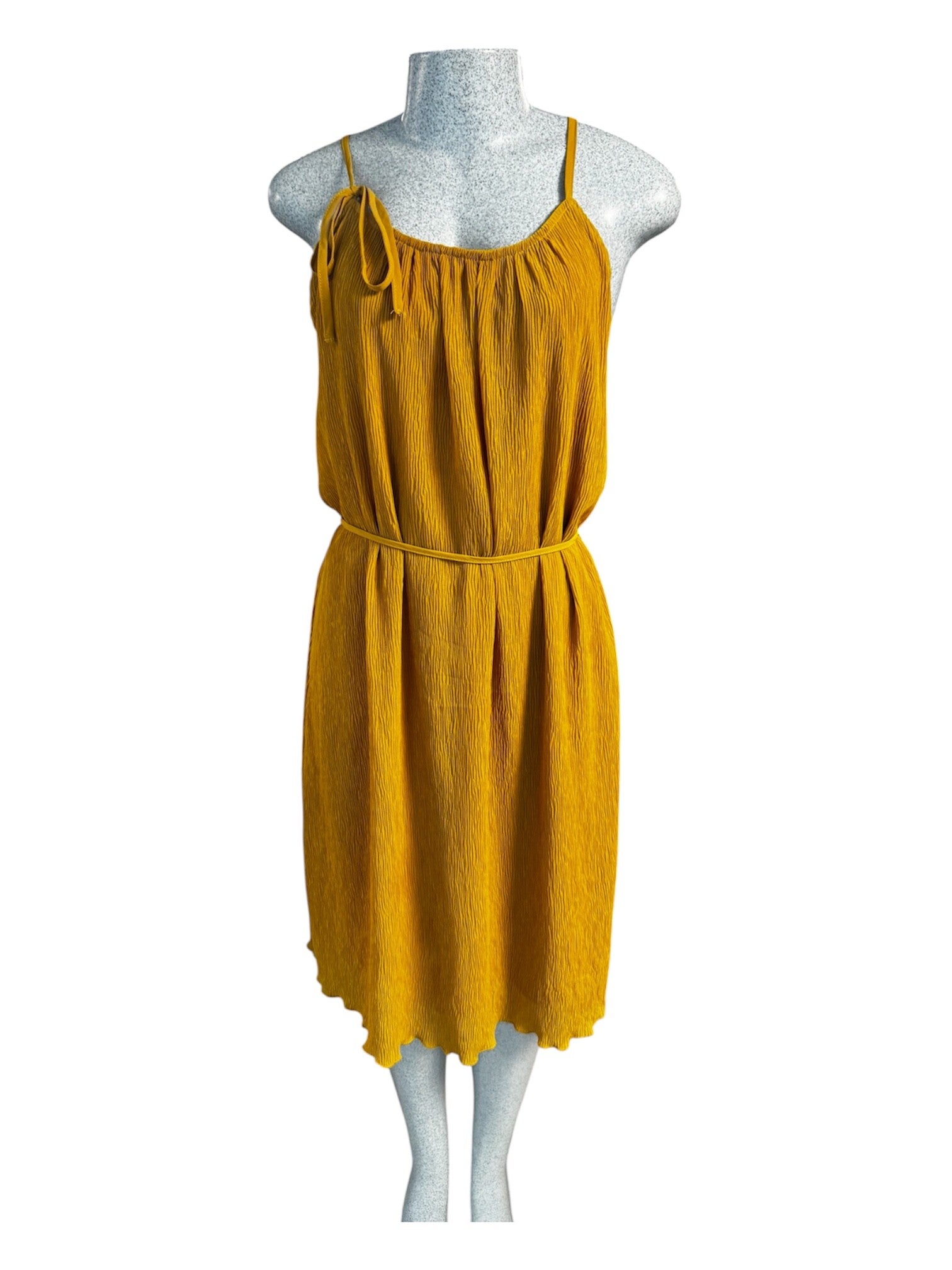Robe midi d’été moutarde- B.young-R103