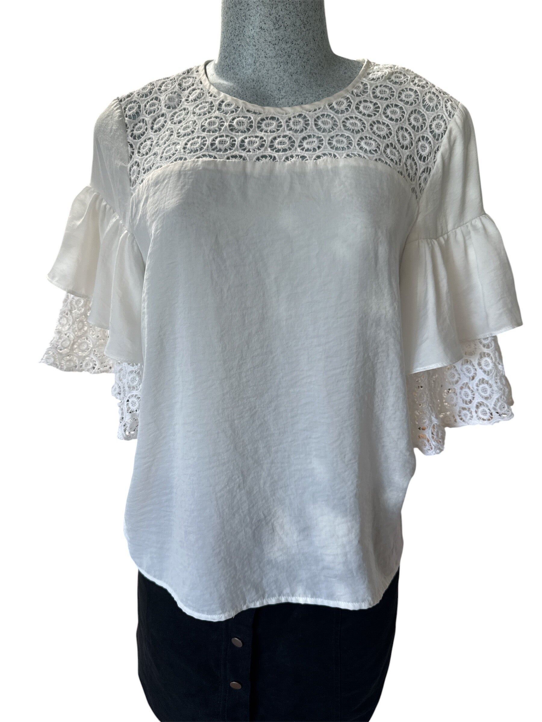 Blouse dentelle féminine-VIOLET + CLAIRE-T105