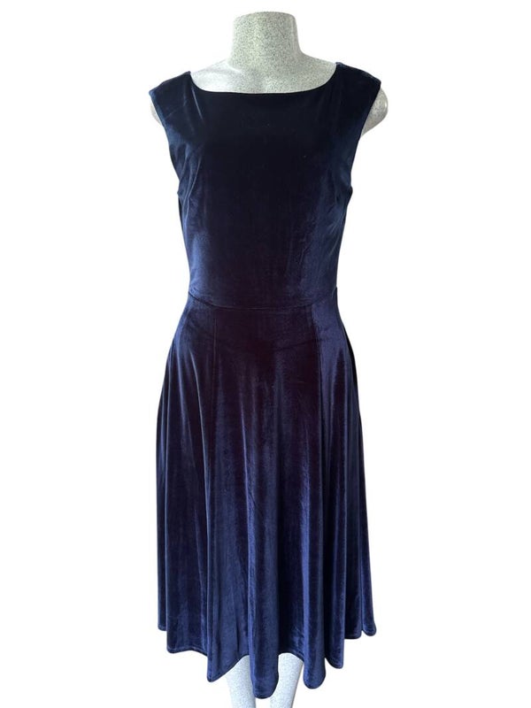 Robe style velours bleue-BETSEY JOHNSON-R112