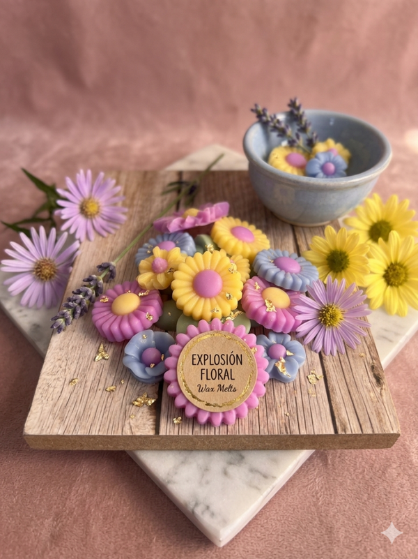Wax melts explosión floral