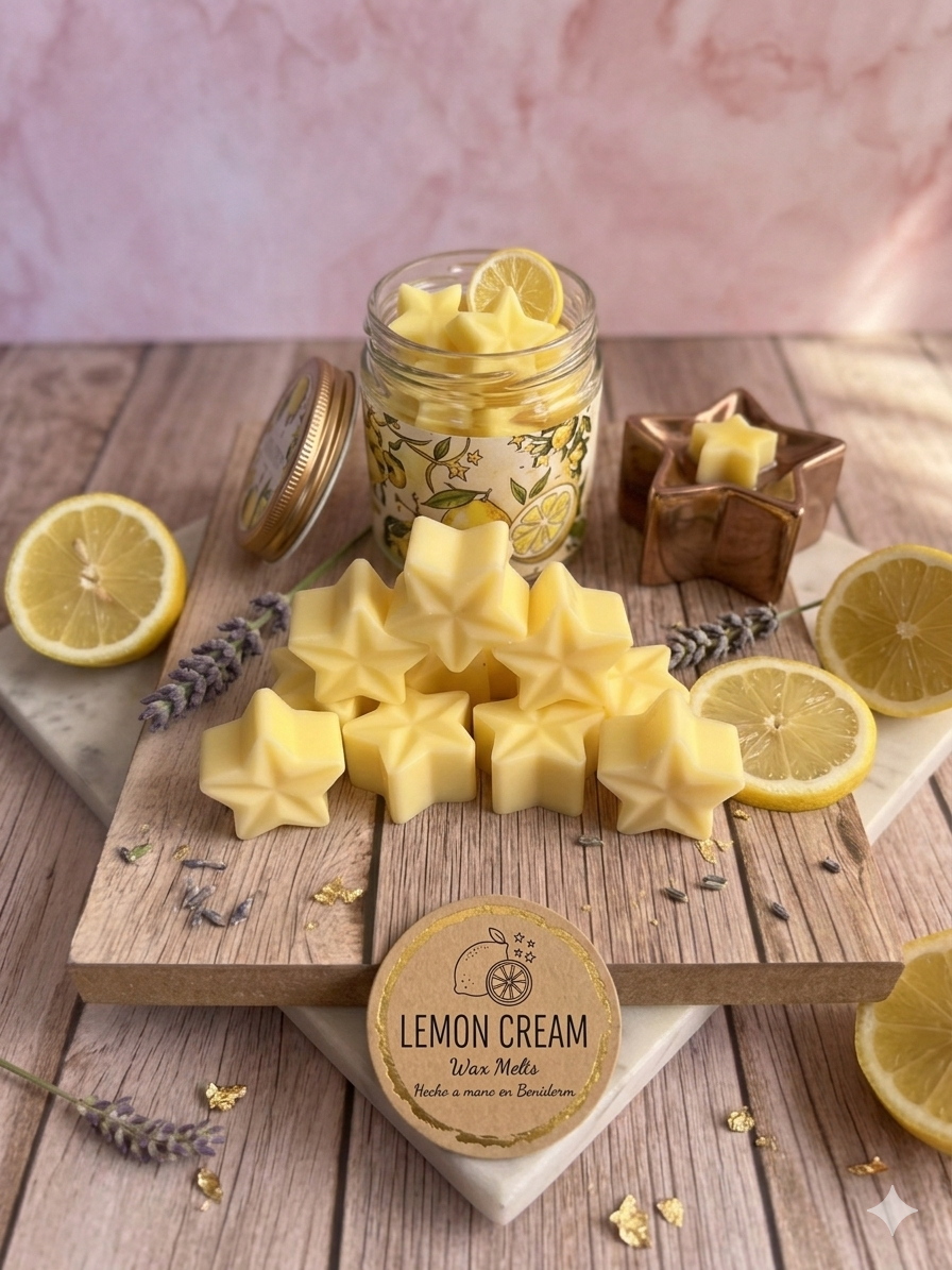 Wax melts lemon creen