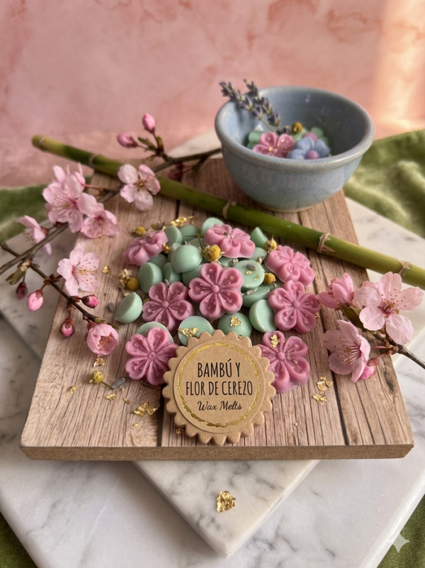 Wax melts bambú y flor de cerezo