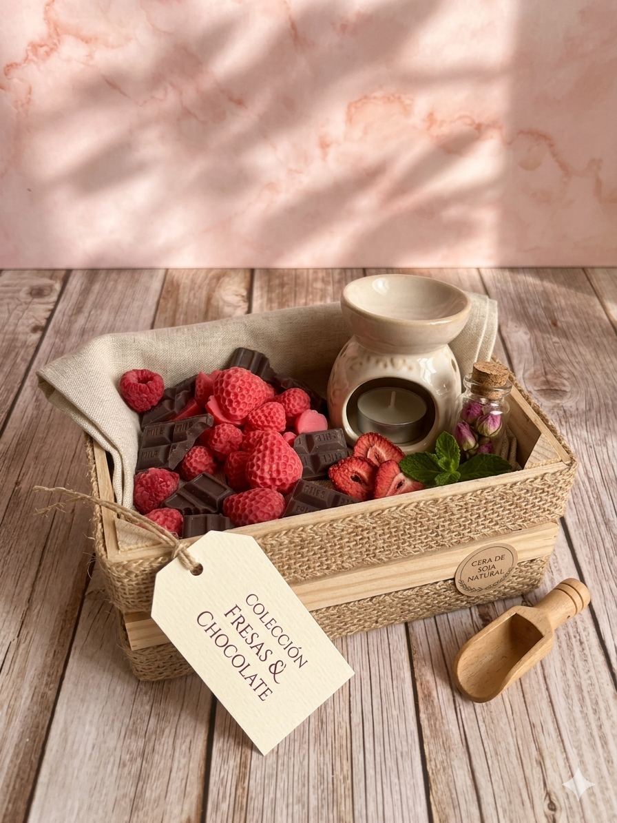 Wax Melts Fresas con chocolate