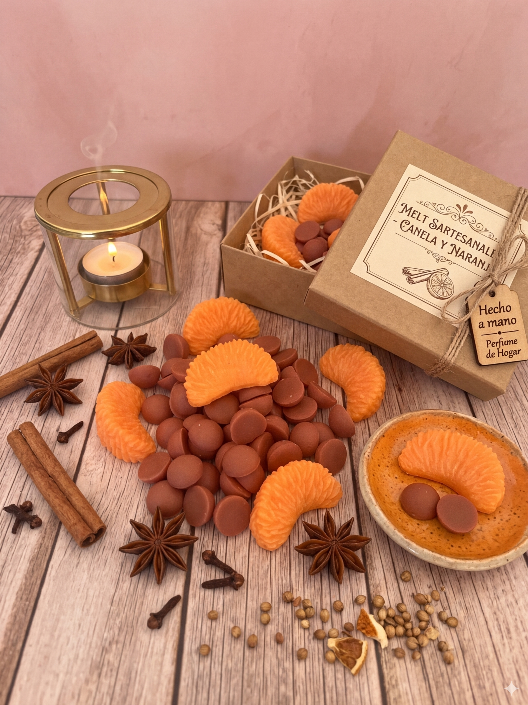 Wax Melts Canela y Naranja