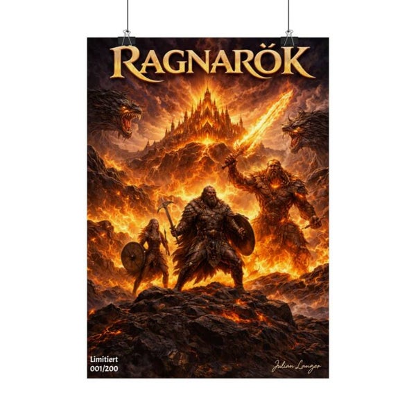 Ragnarök Poster Limitiert - eigenes Design