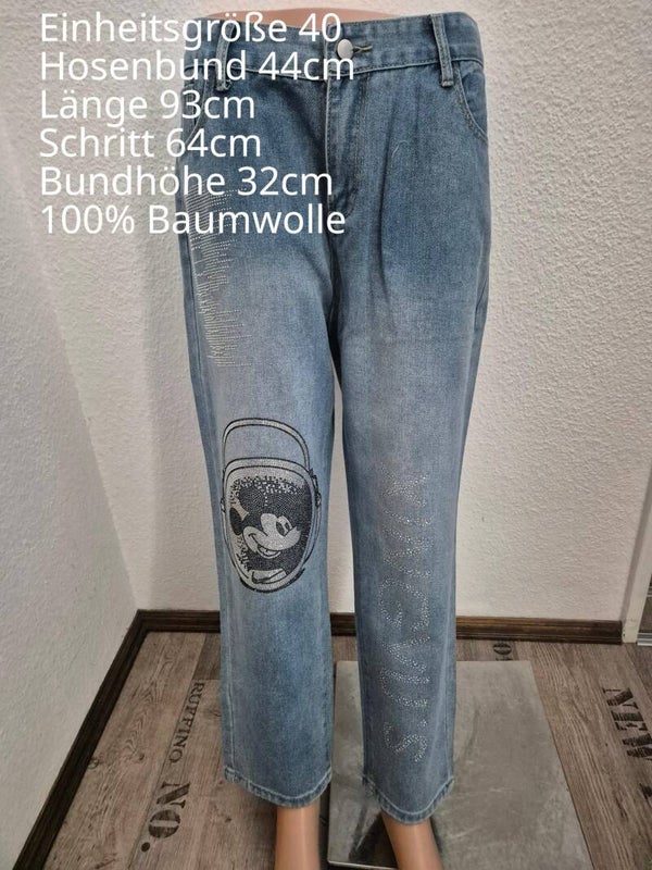 Mickey Mouse Glitzer Jeanshose Größe 40
