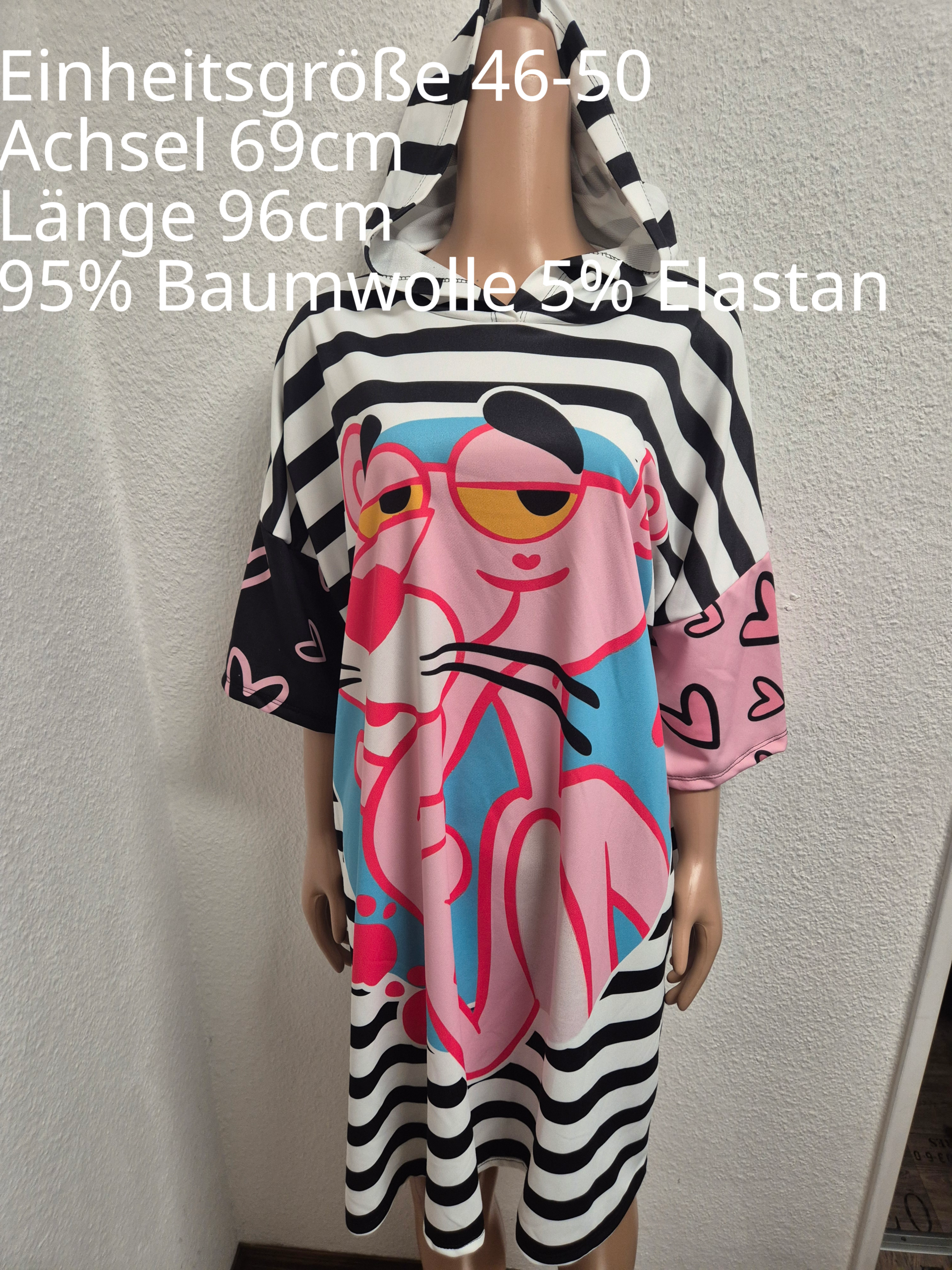 Pink Panther Kleid Größe 46-50 Einheitsgröße