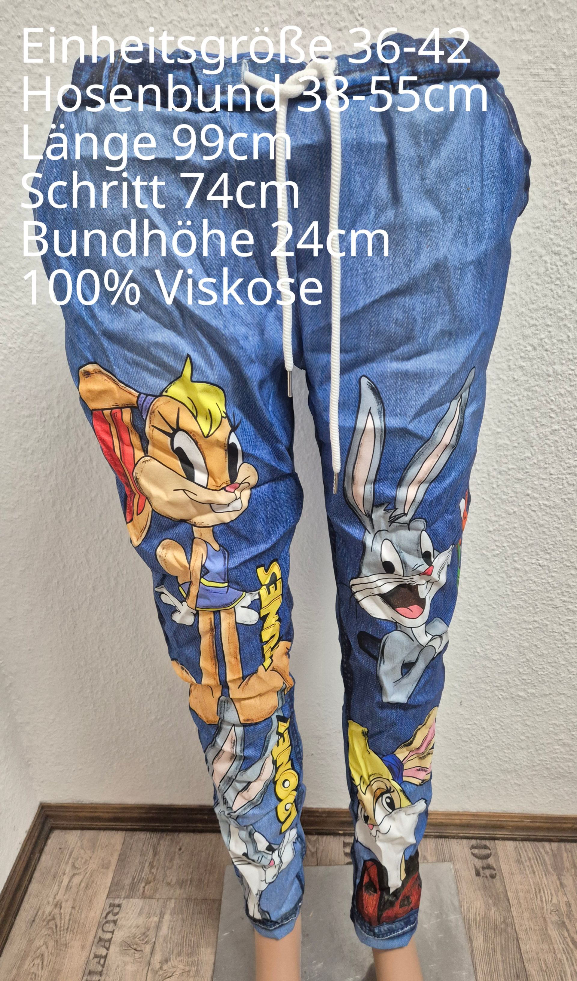 Bugs Bunny Hose Jogpants Größe 36-42 Einheitsgröße