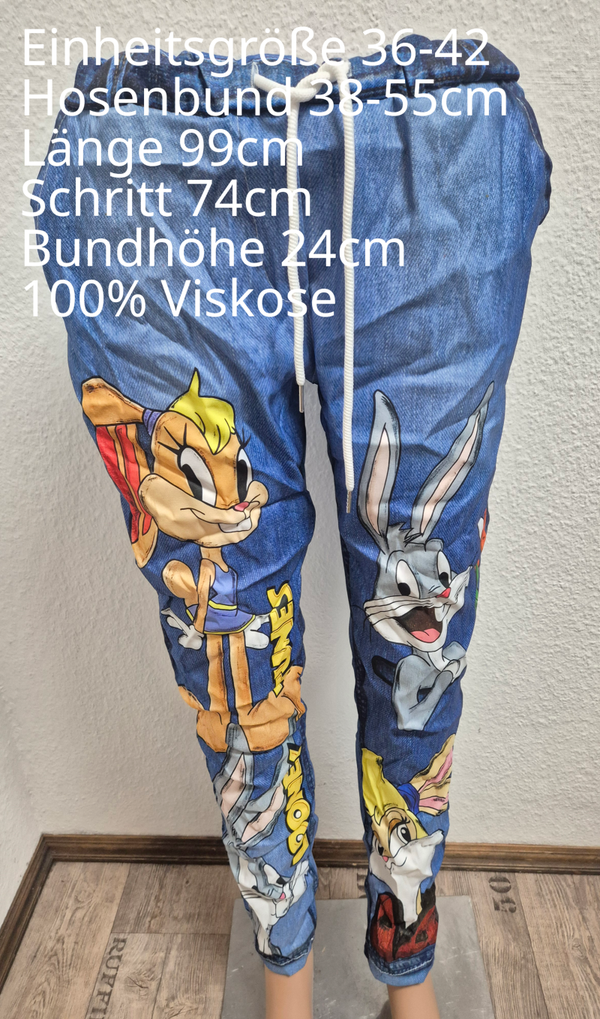 Bugs Bunny Hose Jogpants Größe 36-42 Einheitsgröße